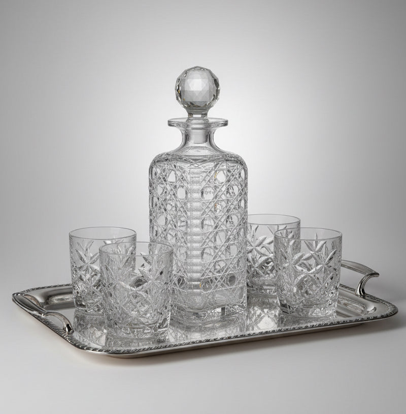 Fine Edinburgh cut crystal Decanter