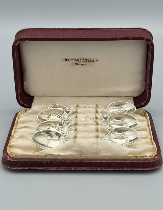 Cased set of six early 20th Century Silver Teaspoons