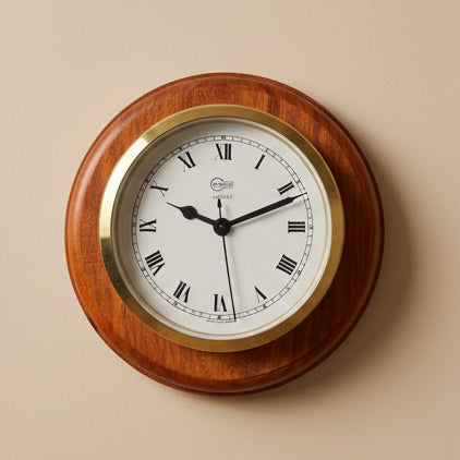 Small Brass Barigo Ship's Clock - SOLD