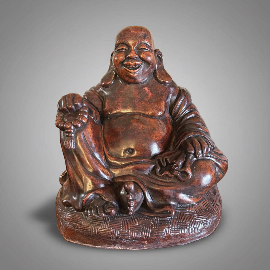 Large Polished clay Buddha