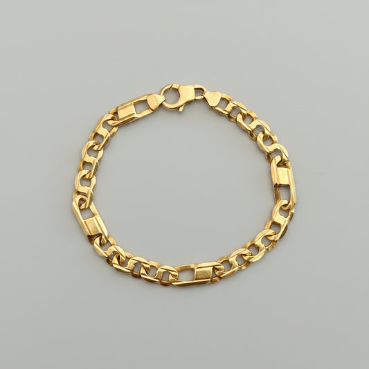 9 Carat Gold Bracelet, stamped 375 and tested, length 20,5cm