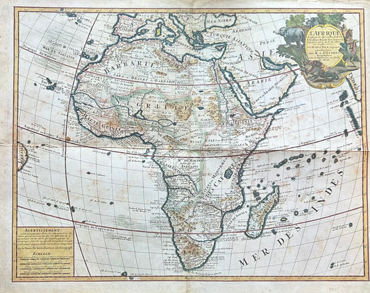 18th Century Map of Africa - L'Afrique Dressee sur les Observations . . .- Reiner & Joshua Ottens, circa 1730