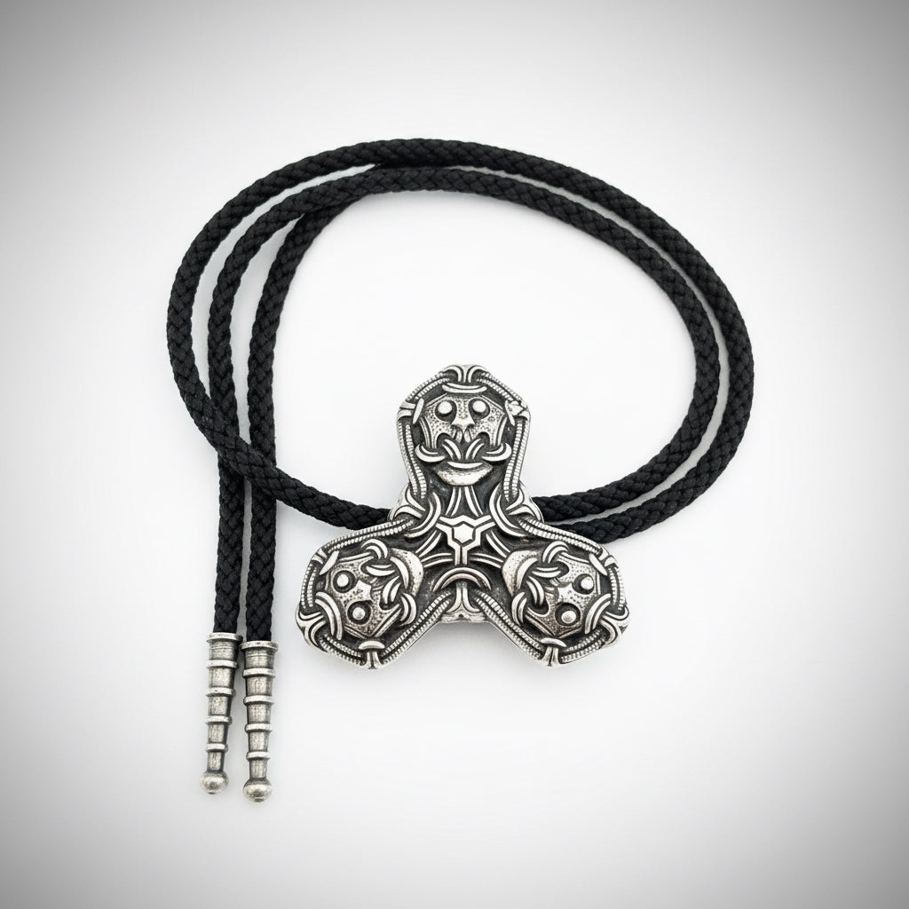 Sterling silver trefoil Beast Necklace by the renowned Norwegian jeweller David-Andersen