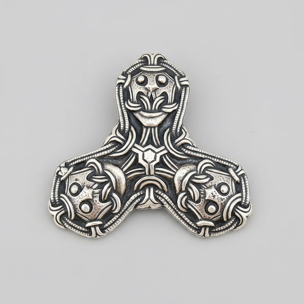 Sterling silver trefoil Beast Necklace by the renowned Norwegian jeweller David-Andersen