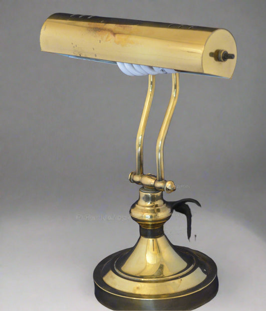 Brass Banker's Lamp