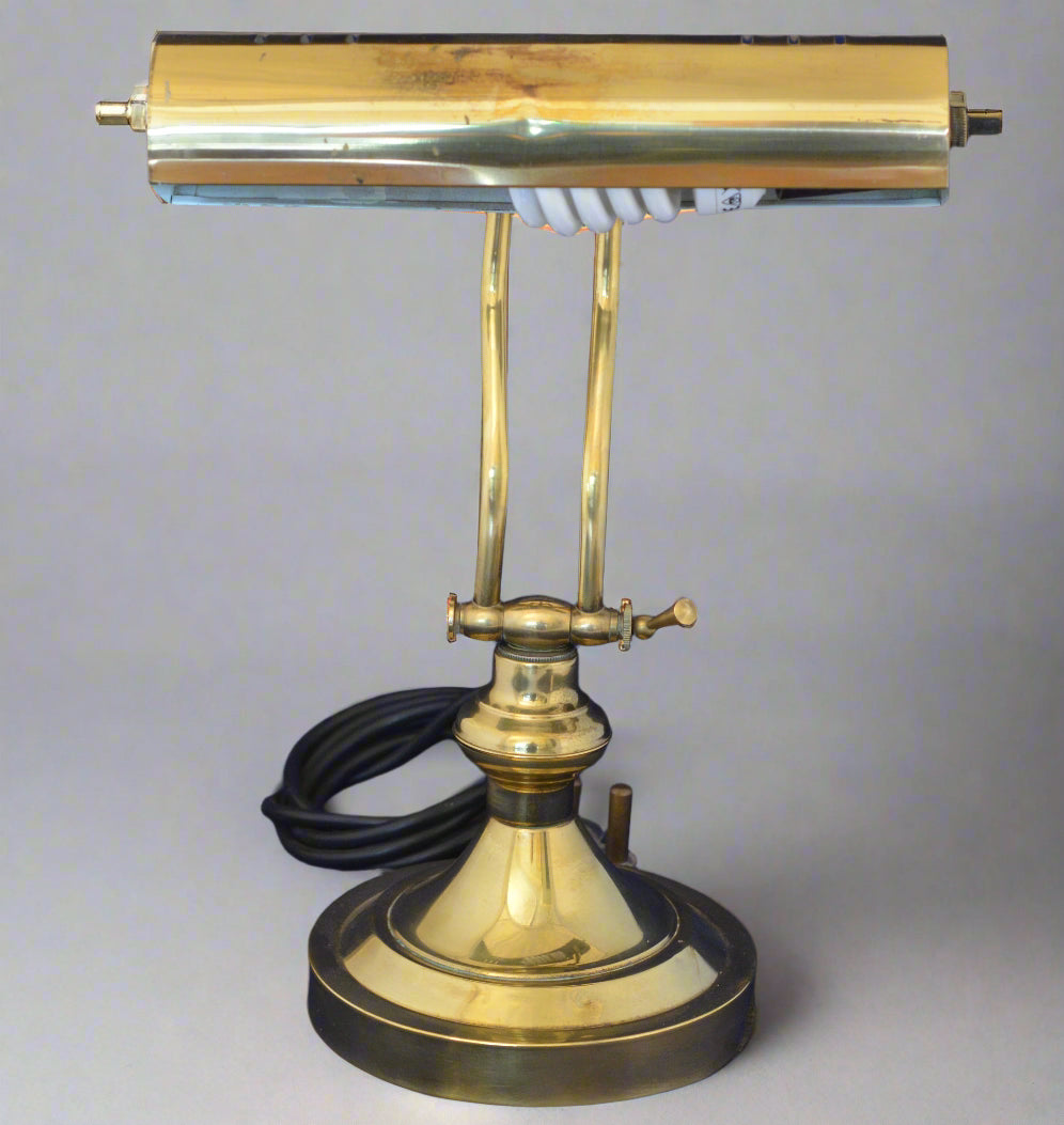 Brass Banker's Lamp