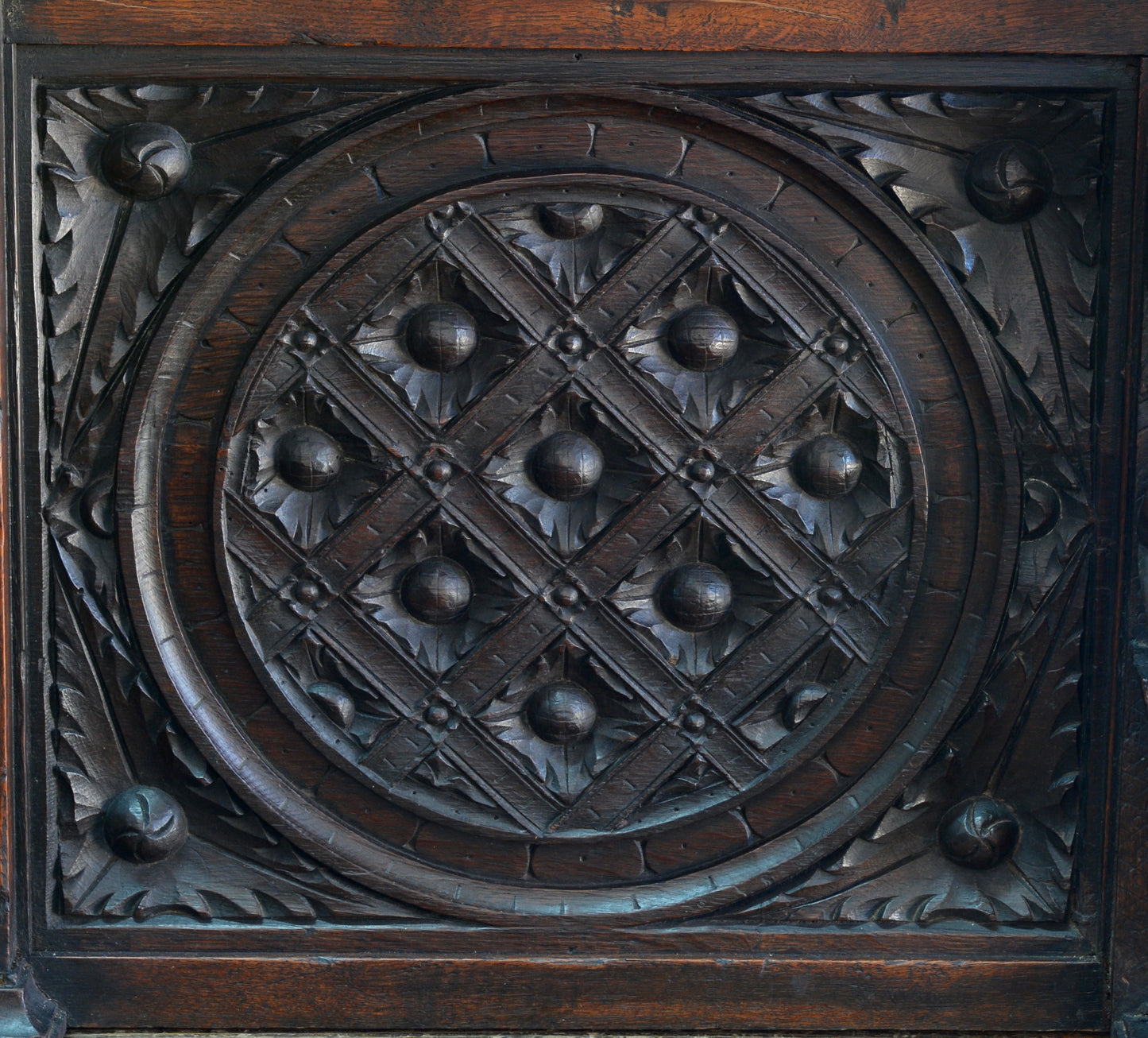 16th Century carved oak Romayne Panels,