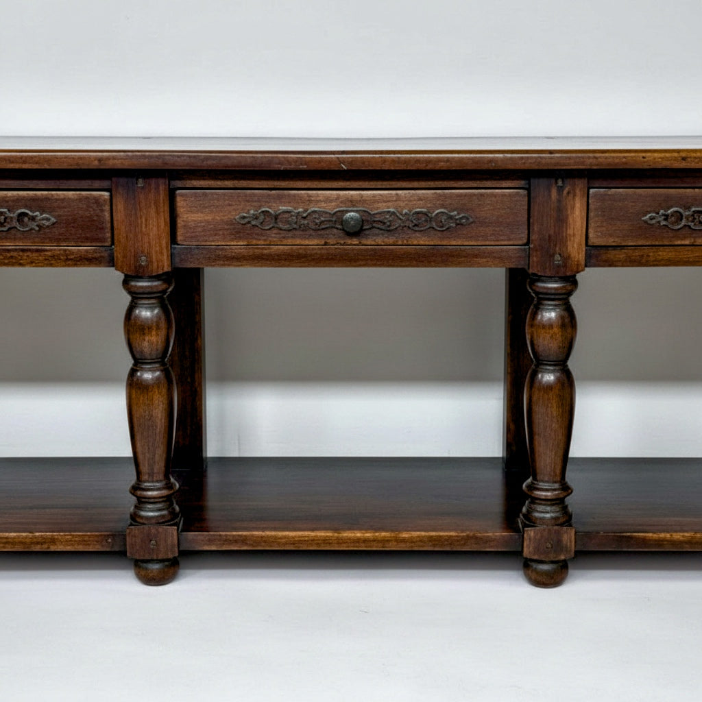 An exceptionally long G2 (Greg Grant) mahogany Server/Console Table