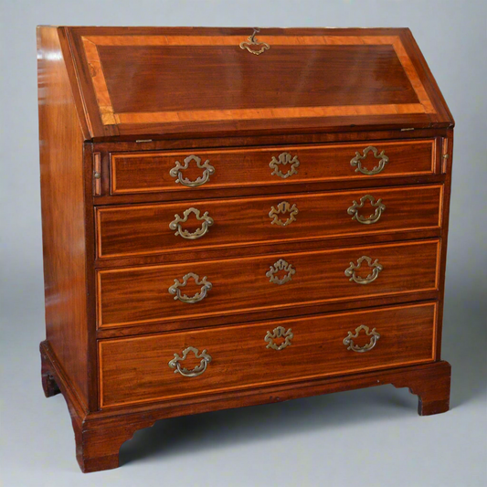 Georgian mahogany Bureau